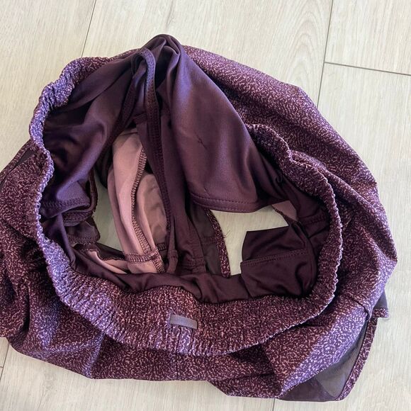 Athleta Womens Shorts Printed Mesh Racer Run Mid Rise Elastic waistband size s - Picture 9 of 11